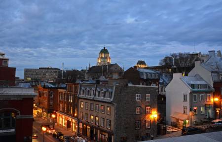 Evening, Rue de St. Jean, Quebec City