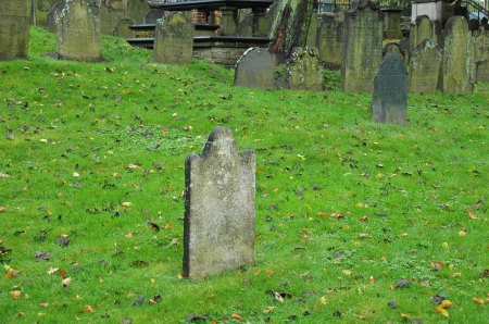 Solitary Gravestone, Markings Erased, Old Burying Ground, Halifax