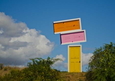 Art Doors, Near Evangeline Beach, Nova Scotia