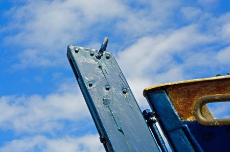 Boat Prow with Cloudy Backdrop, Lunenberg, Nova Scotia
