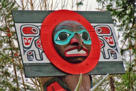 Chief Skedans Mortuary Pole, Stanley Park, Vancouver