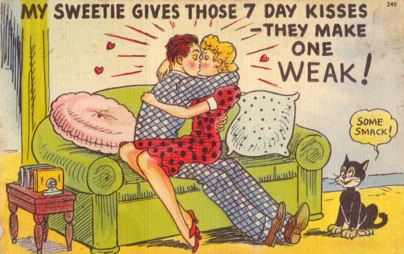 Vintage postcard found in antique shop in Annapolis Royal, Nova Scotia