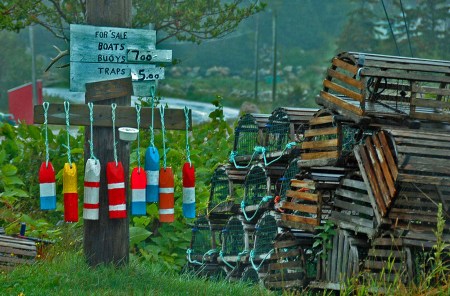 Buoy Signpost, Neils Harbor, Cape Breton, N.S.