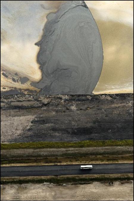 Highway 53 Bitumen Slick