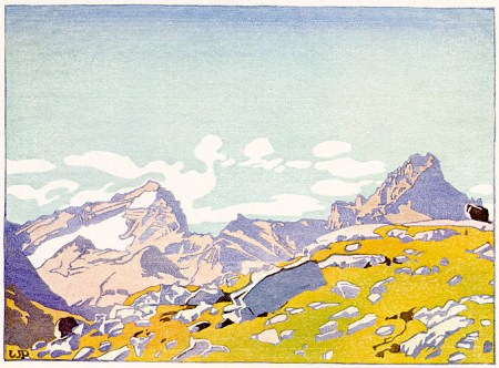 Walter J. Philips -- Mount Cathedral & Mount Stephan (1928)